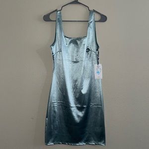 Turquoise Mini Dress